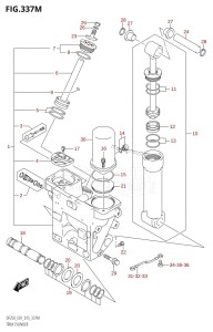 DF250Z From 25003Z-510001 (E40)  2015 drawing TRIM CYLINDER (DF250Z:E40:(X-TRANSOM,XX-TRANSOM))