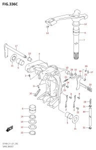 DF115A From 11503F-040001 (E11 E40)  2020 drawing SWIVEL BRACKET (DF115AT,DF115AZ)