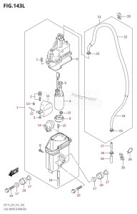 DF175ZG From 17502Z-510001 (E01 E40)  2015 drawing FUEL VAPOR SEPARATOR (DF175TG:E01)