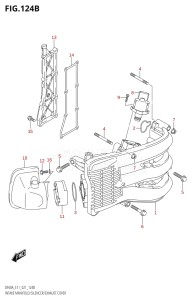 04004F-340001 (2023) 40hp E34-Italy (DF40AST) DF40A drawing INTAKE MANIFOLD / SILENCER / EXHAUST COVER (SEE NOTE)