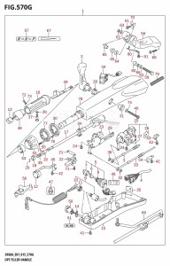 DF60A From 06002F-510001 (E01 E40)  2015 drawing OPT:TILLER HANDLE (DF60AVT:E01)