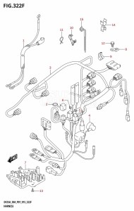 DF25A From 02504F-510001 (P01)  2015 drawing HARNESS (DF30AR:P01)