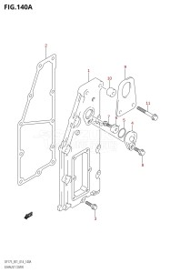 DF150ZG From 15002Z-410001 (E40)  2014 drawing EXHAUST COVER