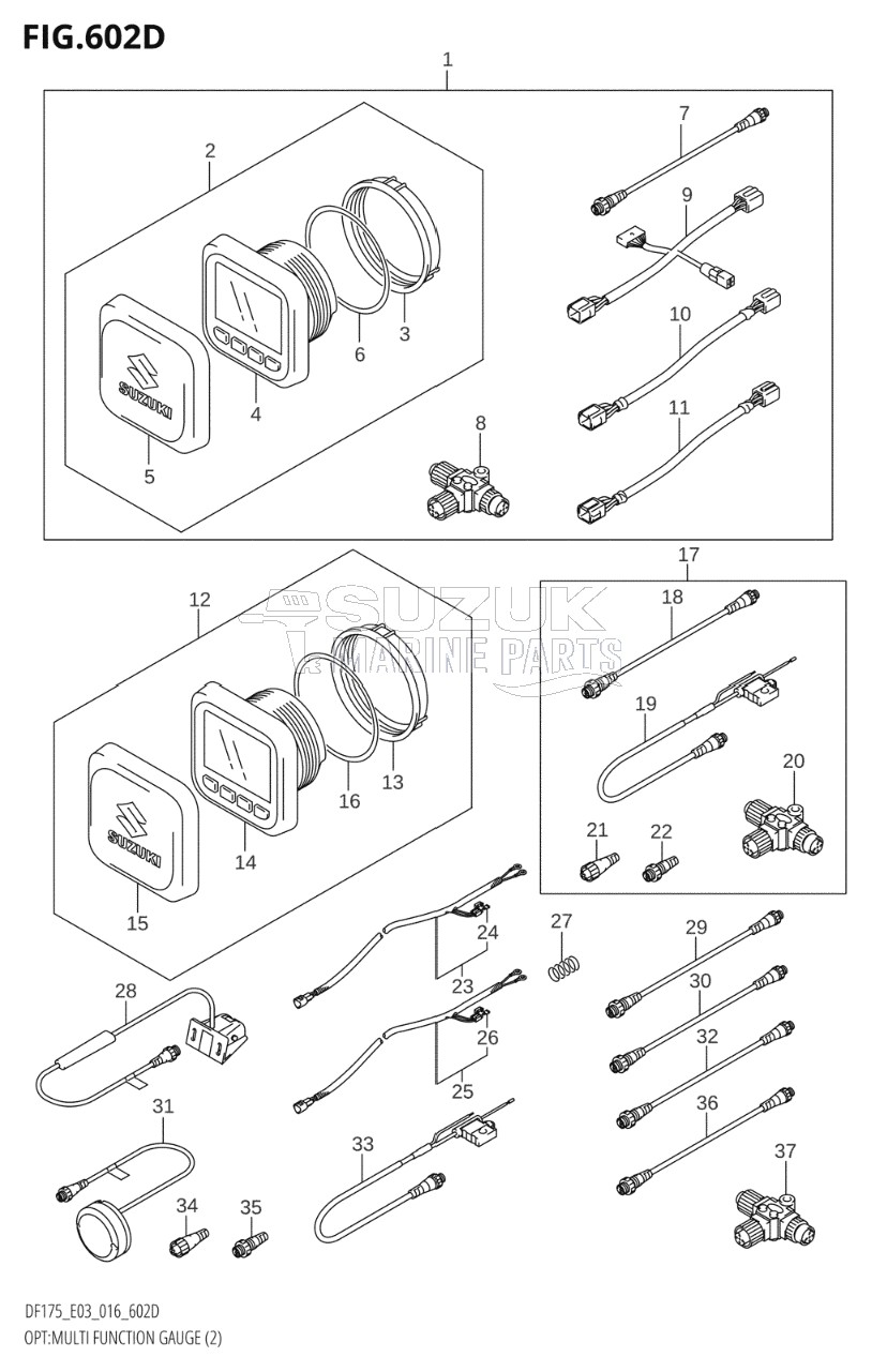 OPT:MULTI FUNCTION GAUGE (2) (DF175ZG:E03)