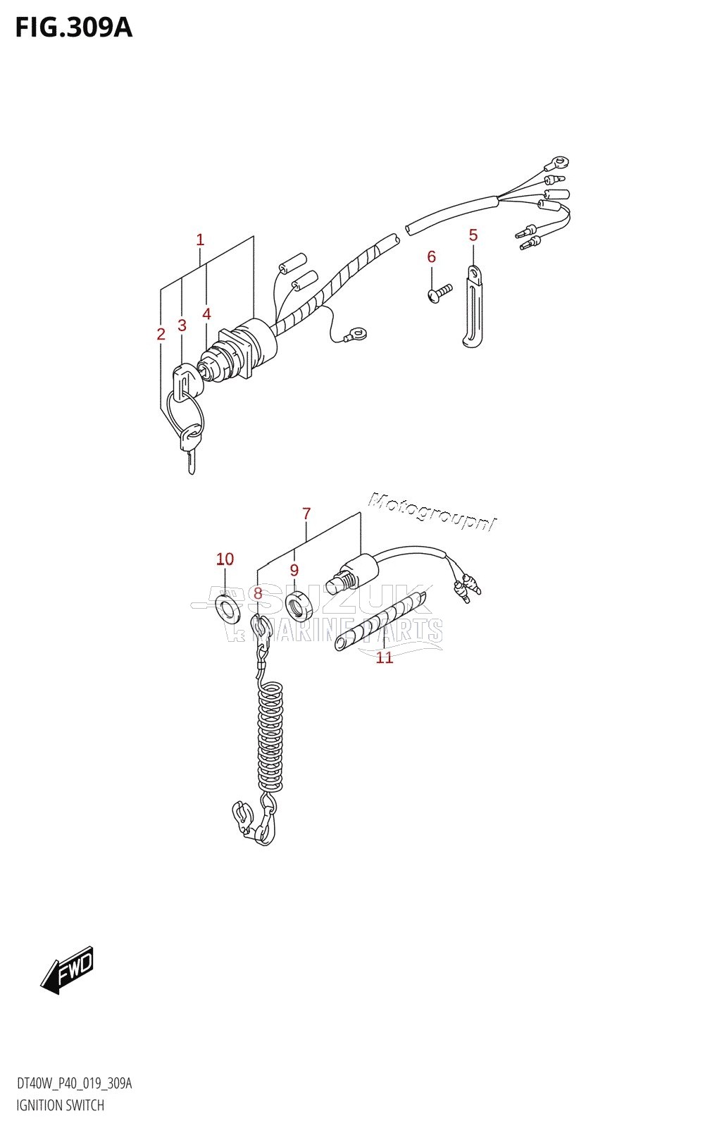 IGNITION SWITCH (DT40W:E-STARTER)