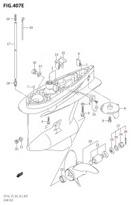 DF150Z From 15002Z-210001 (E01 E40)  2012 drawing GEAR CASE (DF175T:E01)