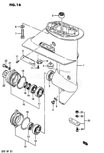 DT5 From 0501-436483 till 442054 ()  1984 drawing GEAR CASE