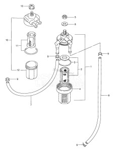 DT9.9 From 00993-861001 ()  1998 drawing FUEL PUMP (DT9.9 /​ 15)