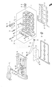 DF 90A drawing Cylinder Head