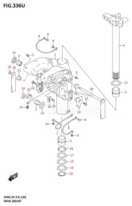 DF40A From 04003F-610001 (E01 E34)  2016 drawing SWIVEL BRACKET (DF60AVTH:E40)