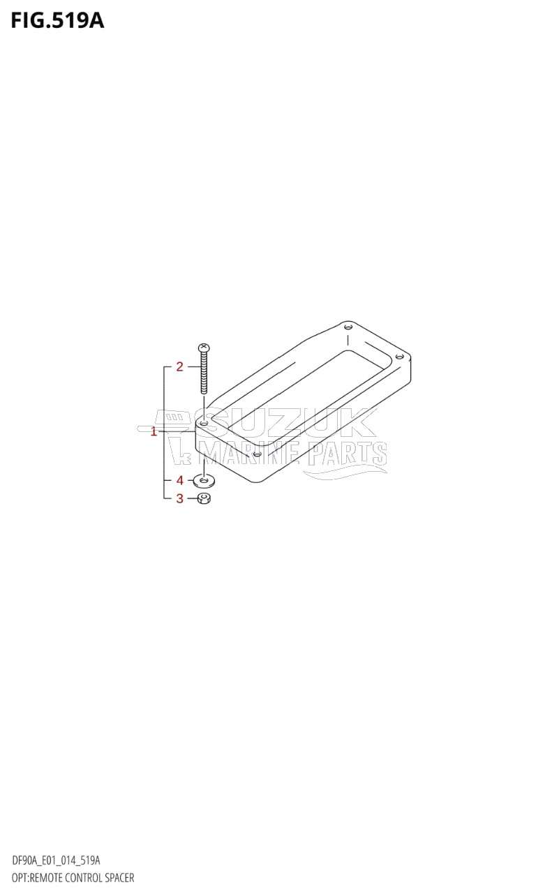 OPT:REMOTE CONTROL SPACER (DF70ATH:E01)