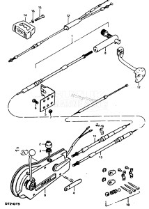 DT9 From c-10001 ()  1982 drawing OPT:REMOTE CONTROL (DT5 D /​ F, DT7.5)