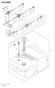 09001F-510001 (2005) 90hp E01-Gen. Export 1 (DF90TK5) DF90 drawing FUEL TANK