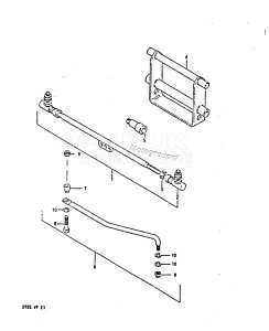 DT85 From 8501-300001 till 310443 ()  1978 drawing OPT : TIE ROD