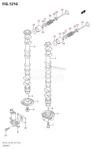 DF150 From 15002F-210001 (E01 E40)  2012 drawing CAMSHAFT (DF175Z:E01)