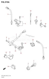 DF90A From 09002F-980001 (E03)  2009 drawing SENSOR