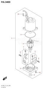 DF140AZ From 14003Z-610001 (E11 E40)  2016 drawing PTT MOTOR (DF115AZ:E11)