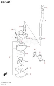 DF200AP From 20003P-510001 (E01 E40)  2015 drawing WATER PUMP (DF200AP:E40)