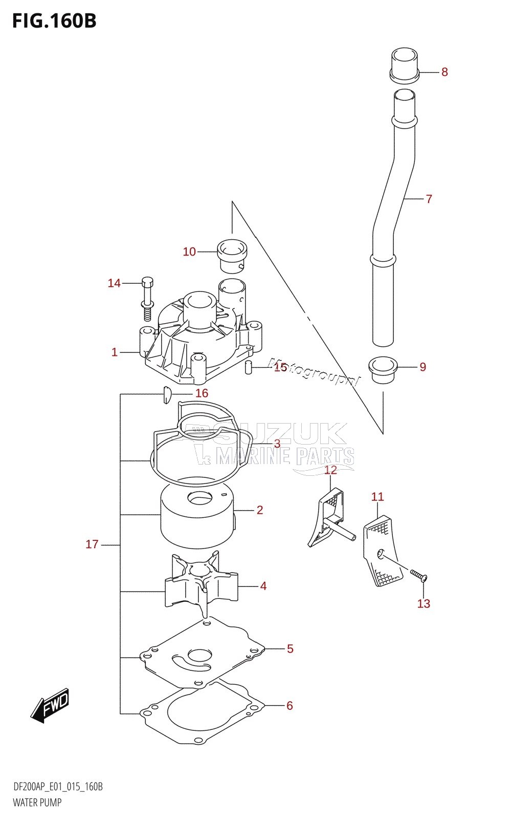 WATER PUMP (DF200AP:E40)