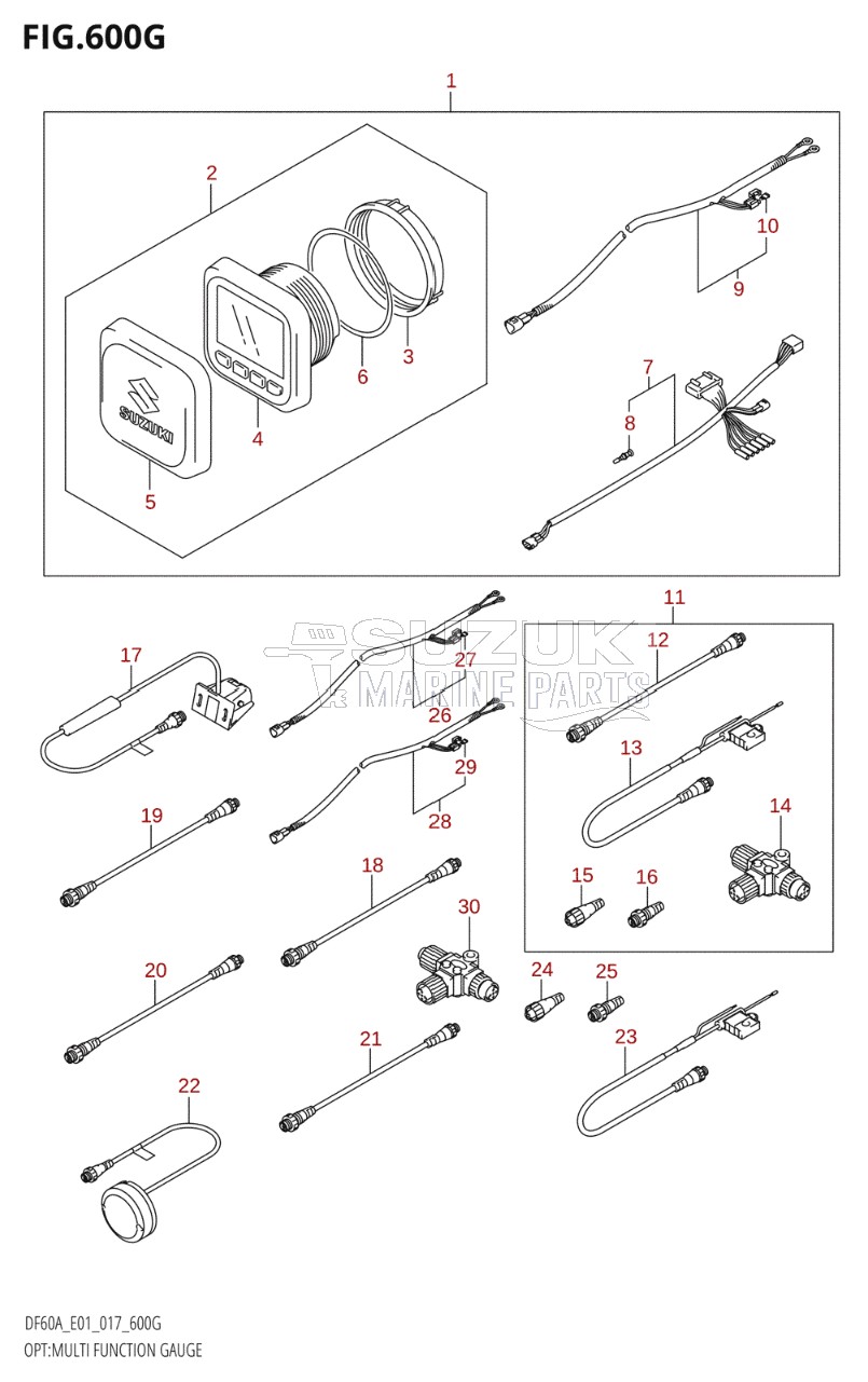 OPT:MULTI FUNCTION GAUGE (DF60A:E01)