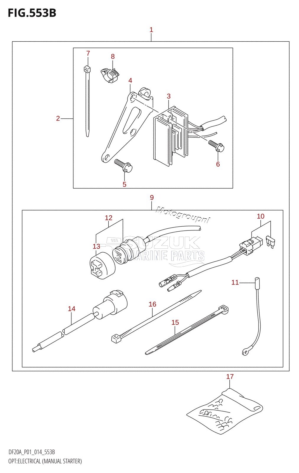 OPT:ELECTRICAL (MANUAL STARTER) (DF15A:P01)