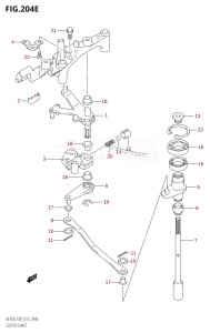 DF200Z From 20002Z-310001 (E03)  2013 drawing CLUTCH SHAFT (DF250T:E03)