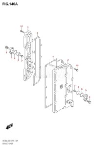 DF250A From 25003P-710001 (E01 E40)  2017 drawing EXHAUST COVER