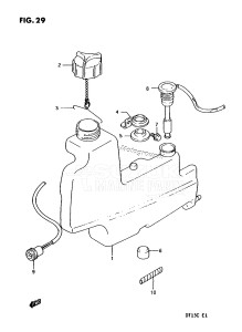 DT15C From 01502-351001 ()  1993 drawing OIL TANK