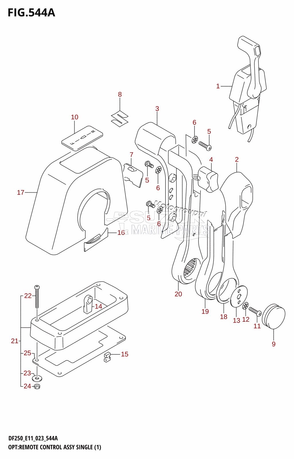 OPT:REMOTE CONTROL ASSY SINGLE (1)