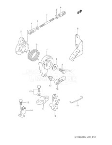 DT25C From 02507-031001 ()  1991 drawing THROTTLE CONTROL