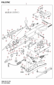 DF60A From 06002F-310001 (E03)  2013 drawing OPT:TILLER HANDLE (DF60A:E03)