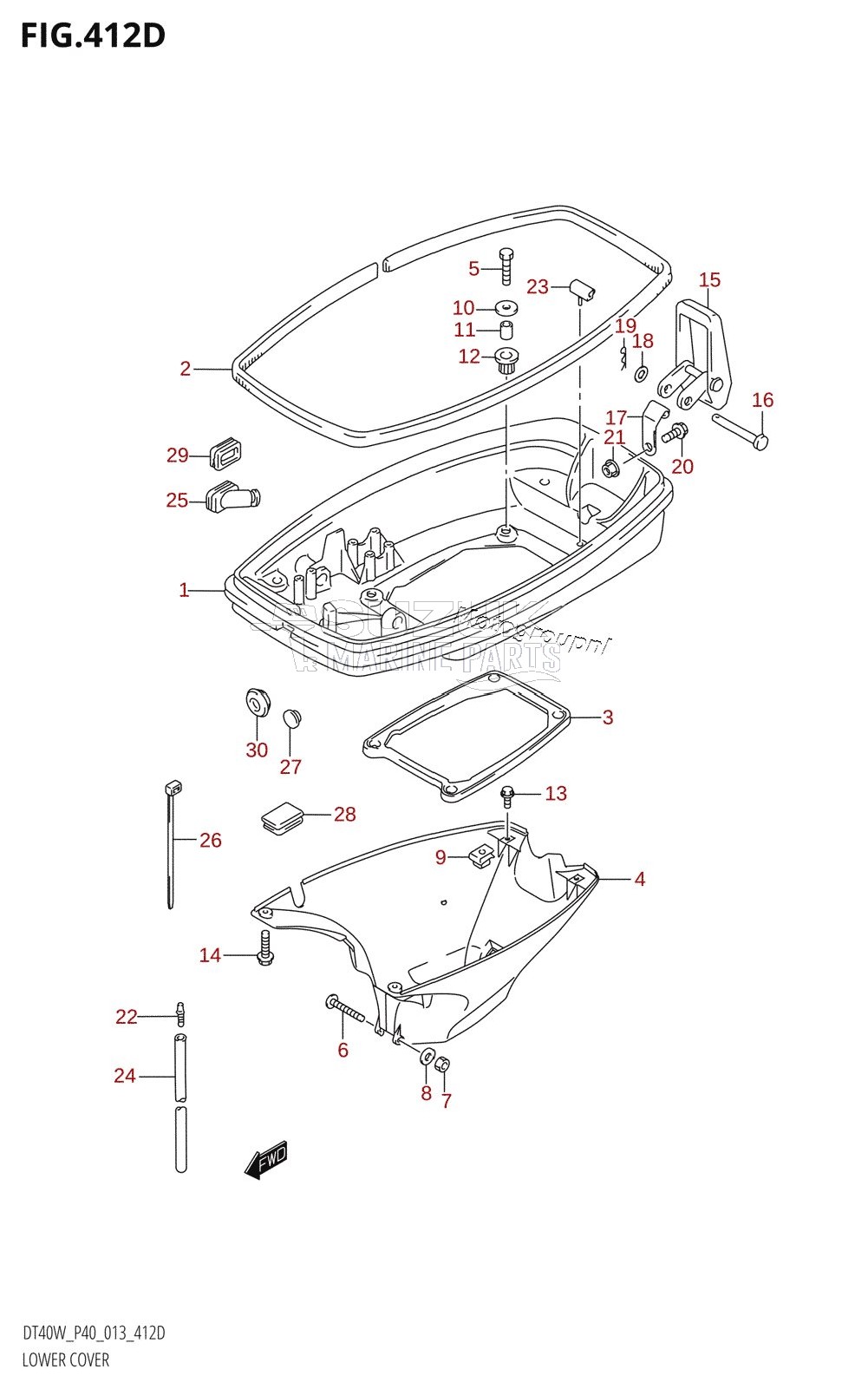 LOWER COVER (DT40WR:P90)