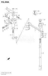 10003F-410001 (2014) 100hp E01 E40-Gen. Export 1 - Costa Rica (DF100AT  DF100BT) DF100A drawing CLUTCH SHAFT