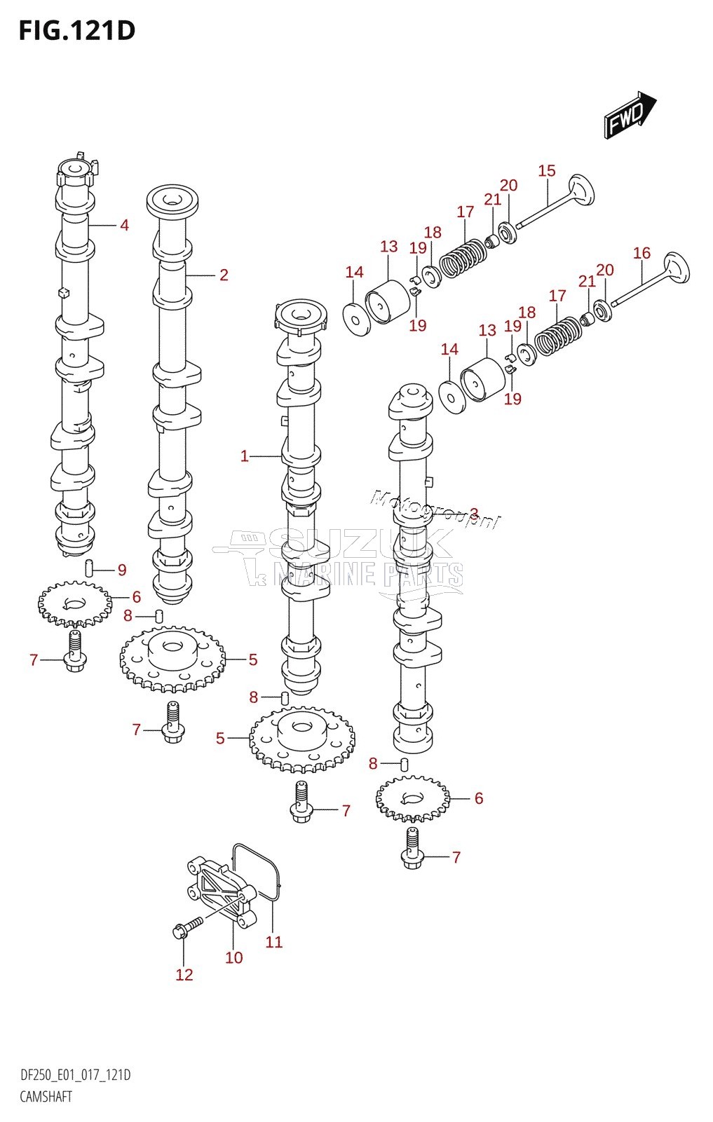 CAMSHAFT (DF200Z:E40)