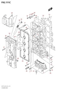 DF175TG From 17502F-510001 (E01 E40)  2015 drawing CYLINDER HEAD (DF150TG:E01)