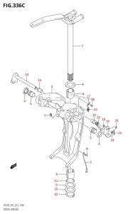 DF250Z From 25003Z-310001 (E01 E40)  2013 drawing SWIVEL BRACKET (DF200Z:E01:(X-TRANSOM,XX-TRANSOM))