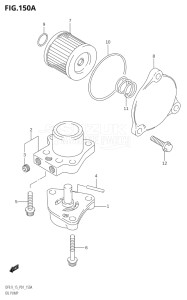 01503F-010001 (2010) 15hp P01-Gen. Export 1 (DF15K10  DF15RK10) DF15 drawing OIL PUMP.