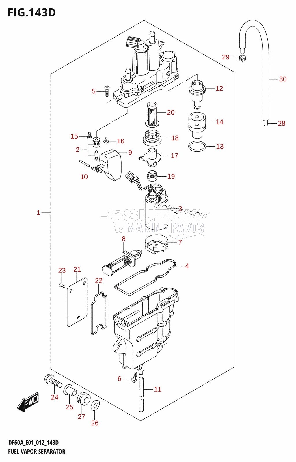 FUEL VAPOR SEPARATOR (DF50A:E01)