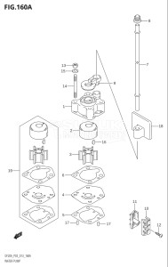 00995F-310001 (2013) 9.9hp P03-U.S.A (DF9.9B  DF9.9BR) DF9.9B drawing WATER PUMP