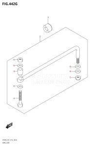 05003F-610001 (2016) 50hp E01-Gen. Export 1 (DF50A  DF50ATH) DF50A drawing DRAG LINK (DF60AVT:E01)