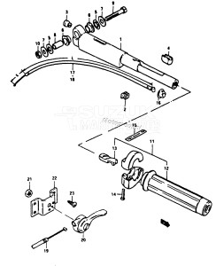 DT16 From F-10001 ()  1985 drawing HANDLE - GRIP (MODEL C, D)