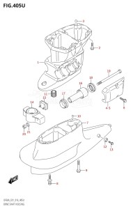 05003F-610001 (2016) 50hp E01-Gen. Export 1 (DF50A  DF50ATH) DF50A drawing DRIVE SHAFT HOUSING (DF60AVTH:E40)