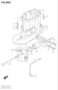 15003Z-140001 (2021) 150hp E11 E40-Gen. Export 1-and 2 (DF150AZ   DF150AZ) DF150AZ drawing DRIVE SHAFT HOUSING