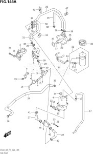 02504F-040001 (2020) 25hp P01-Gen. Export 1 (DF25  DF25A    DF25AT    DF25ATH    DF25Q  DF25R) DF25A drawing FUEL PUMP ((020,021):P01)