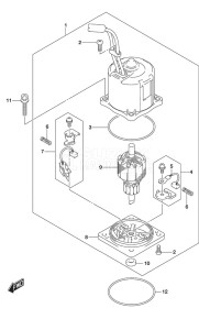 DF 250AP drawing PTT Motor