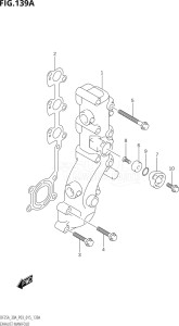 03003F-510001 (2005) 30hp P03-U.S.A (DF30AT  DF30ATH  DT30K10  DT30RK10) DF30A drawing EXHAUST MANIFOLD