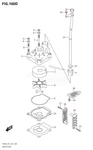 DF60A From 06002F-040001 (E01 E40)  2020 drawing WATER PUMP (DF60A:E40,DF60AQH:E40,DF60ATH:E40)