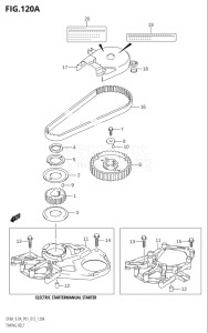 00801F-310001 (2013) 8hp P01-Gen. Export 1 (DF8A  DF8AR) DF8A drawing TIMING BELT (DF8A:P01)