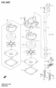 DF40A From 04003F-410001 (E01)  2014 drawing WATER PUMP (DF60AVTH:E01)