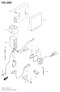 04004F-340001 (2023) 40hp E34-Italy (DF40AST) DF40A drawing PTT SWITCH / ENGINE CONTROL UNIT (SEE NOTE)